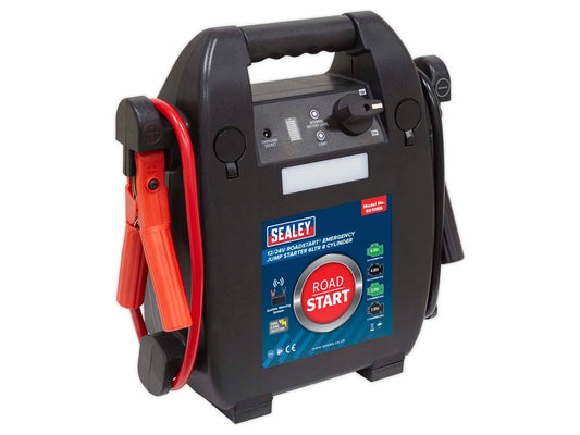 Sealey 12V 24V RoadStart Emergency Jump Starter For 6 Litres 8 Cylinder RS105B