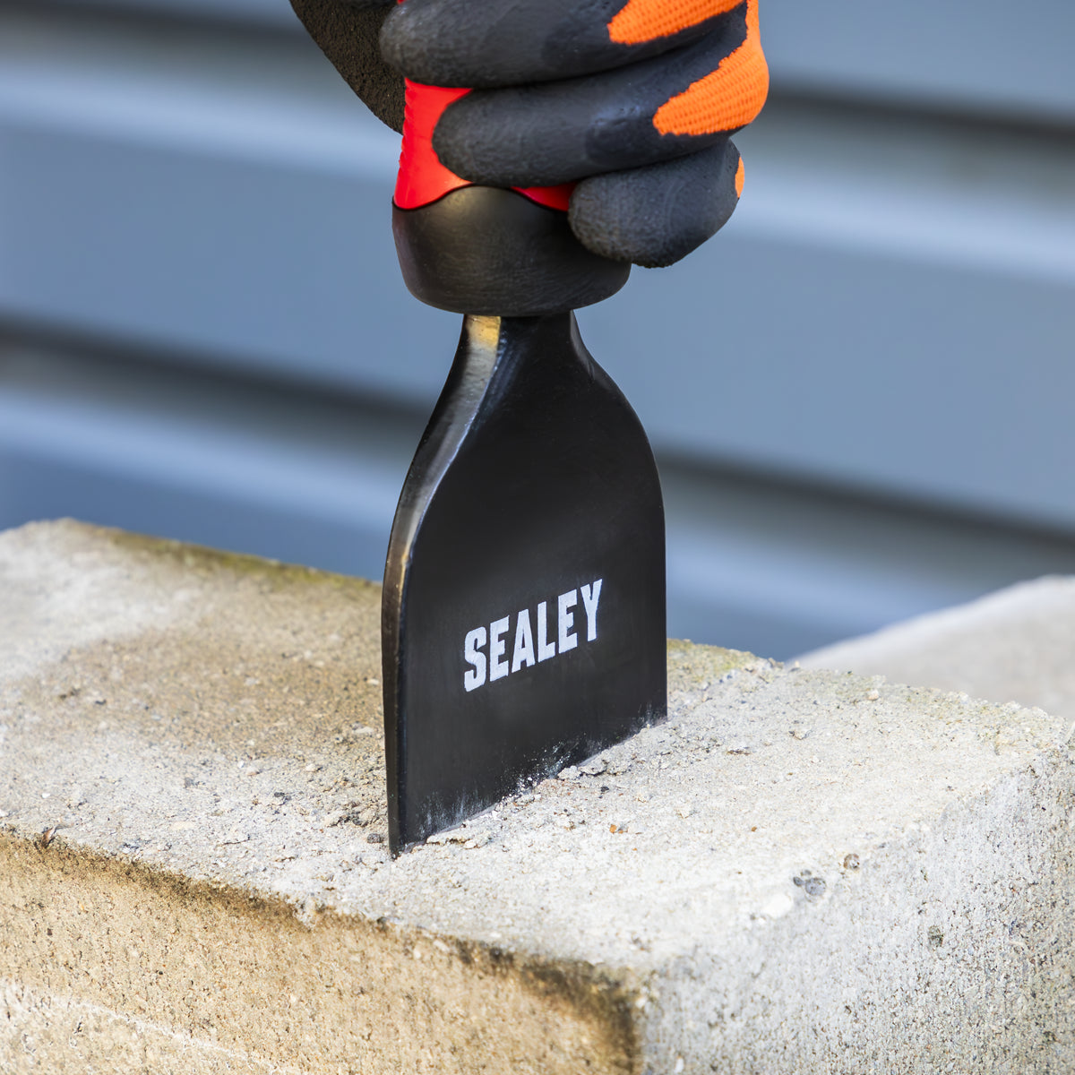 Sealey 75 x 225mm Brick Bolster With Grip Black Powder Coated BS 3066 BB02G