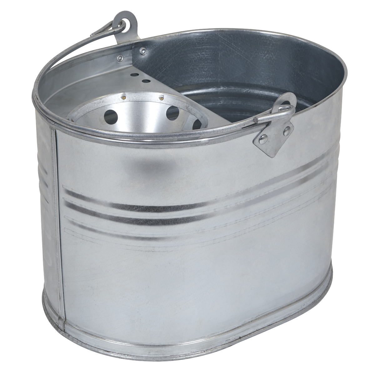 Sealey Mop Bucket from Heavy Duty Galvanized Steel With Carry Handle 13L BM08