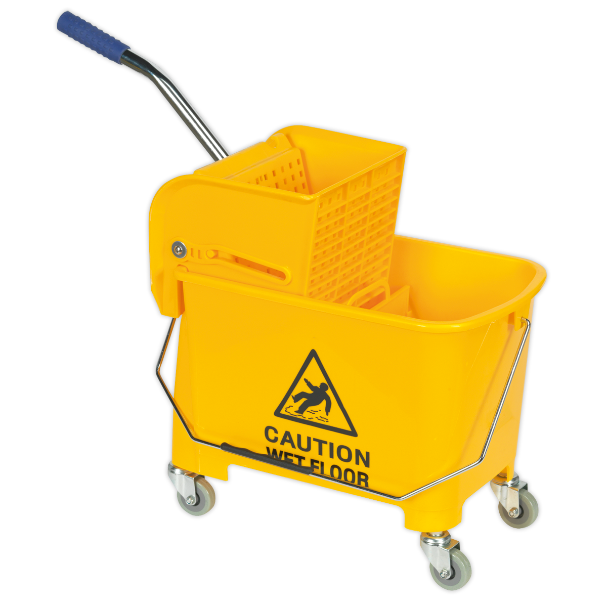 Sealey Mop Bucket 20 Litres Heavy Duty With Mop Holder & Castor Wheels BM09