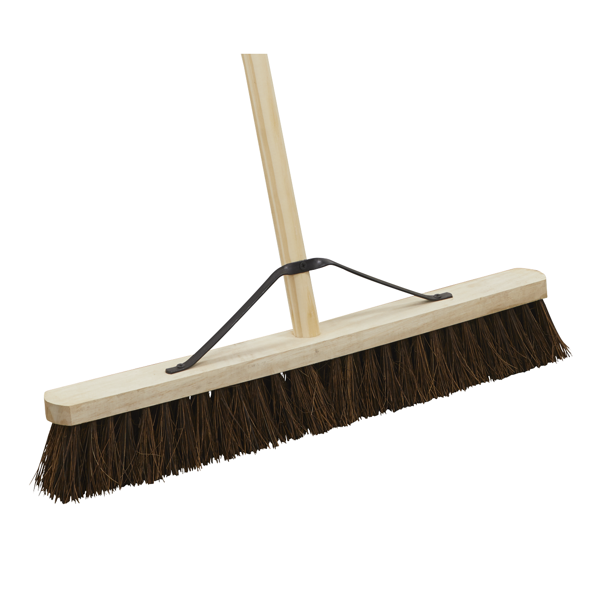 Sealey Broom With Metal Strengthening Support 24" Stiff/Hard Bristle BM24H