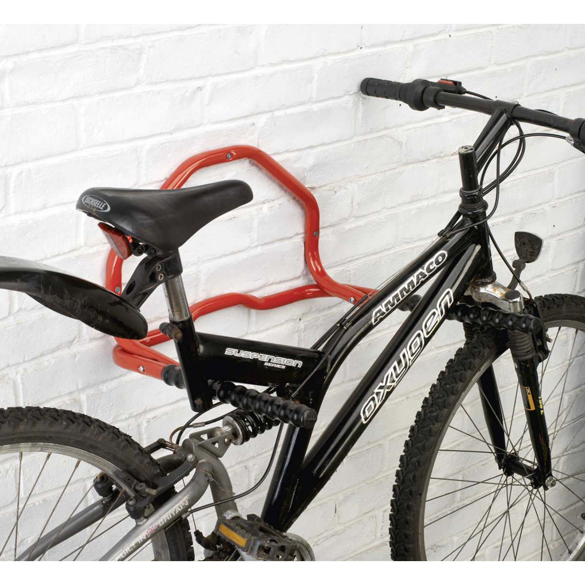 Sealey Folding Bicycle Rack Holder Wall Mounting Stand For 2 Cycles BS7