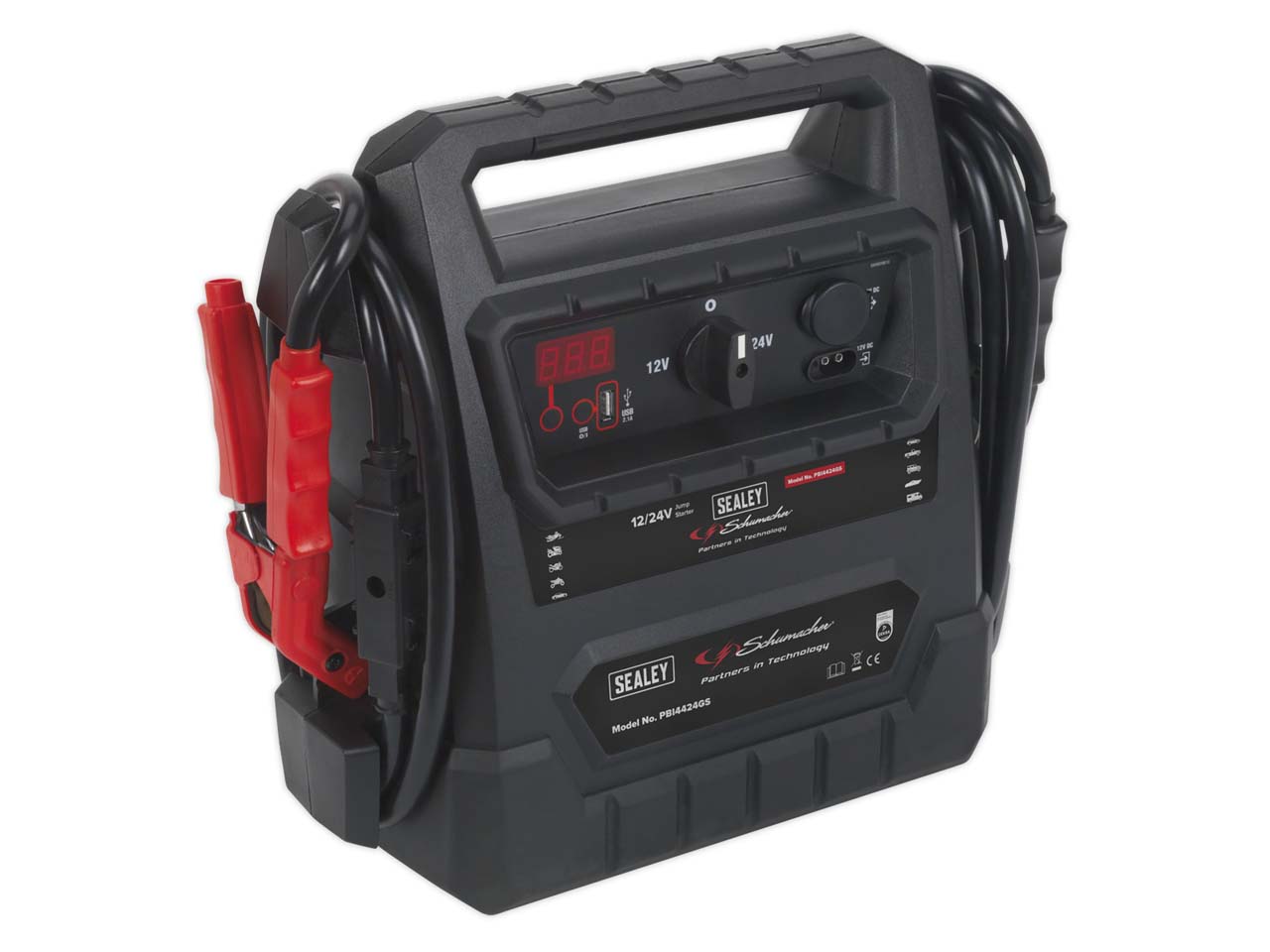 Sealey 12V 24V RoadStart Emergency Jump Starter 4600 Peak Amps Booster PBI4424GS