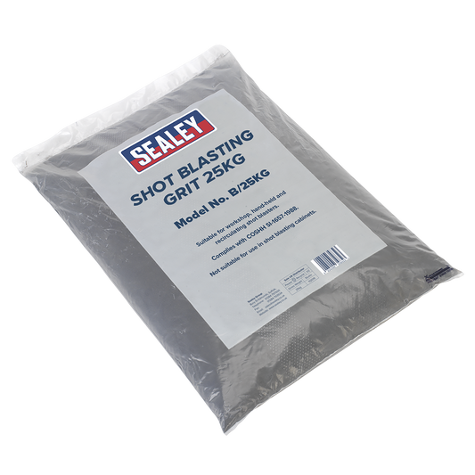 Sealey Tools Shot Blast Blasting Grit Abrasive Sand 25kg 200-700 Microns