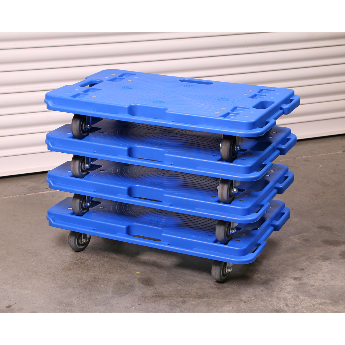 Sealey Interlocking Plastic Dolly Built-In Carry Handles 150kg Capacity CM150