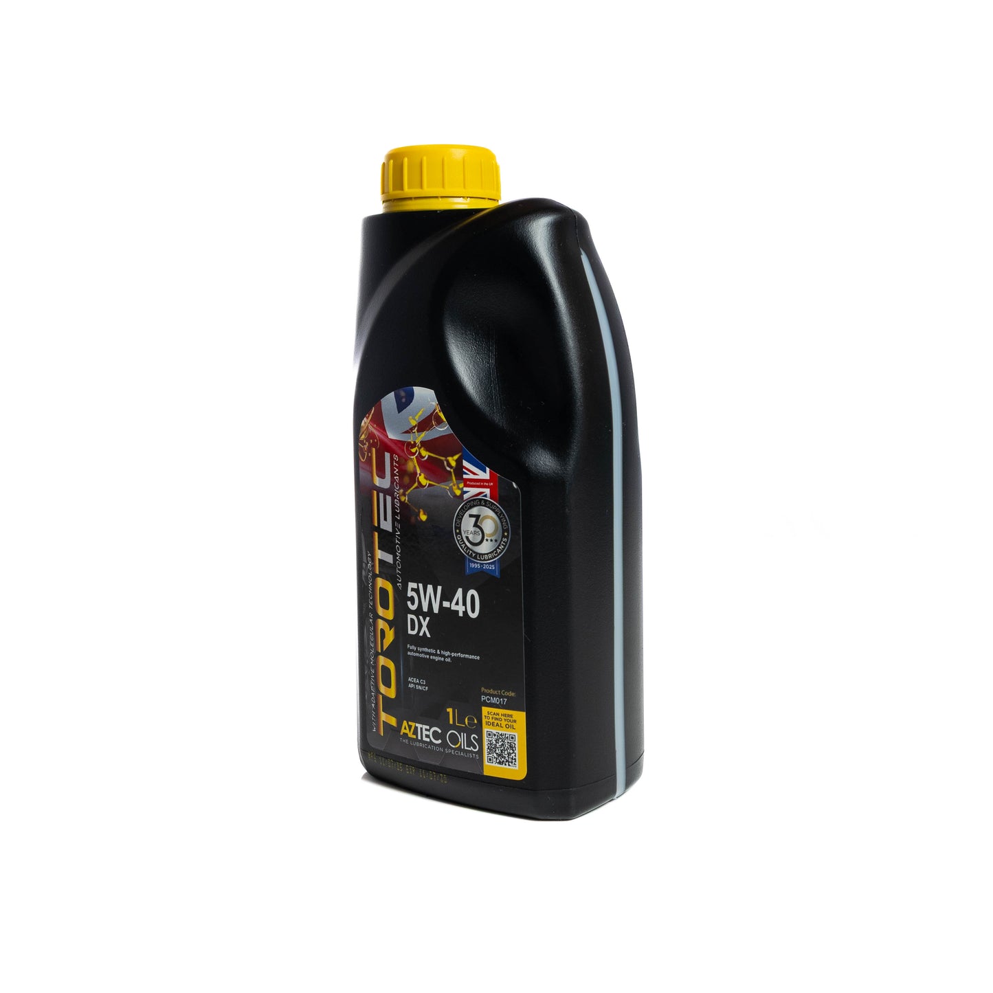 Engine Oil 1L TOROTEC 5W-40 DX Fully Synthetic Aztec Oils PCM017-S10