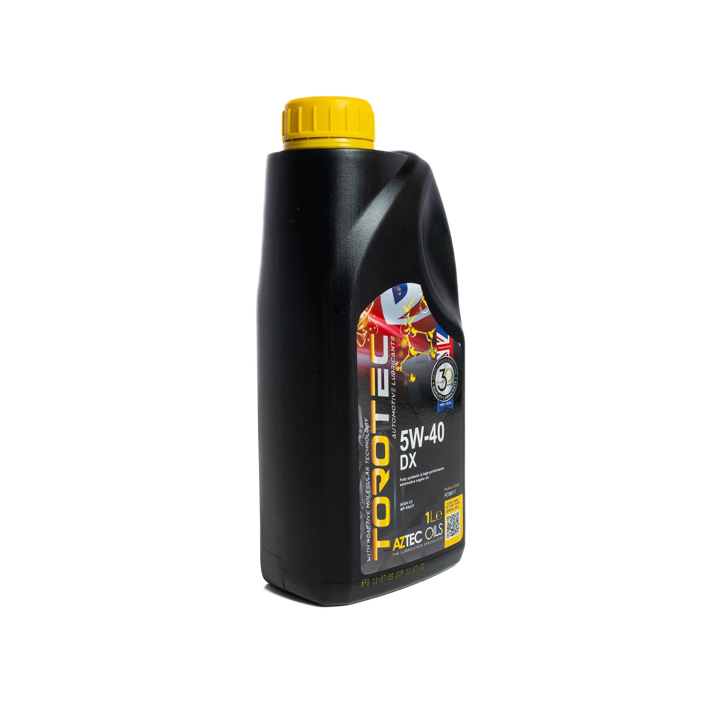 Engine Oil 1L TOROTEC 5W-40 DX Fully Synthetic Aztec Oils PCM017-S10