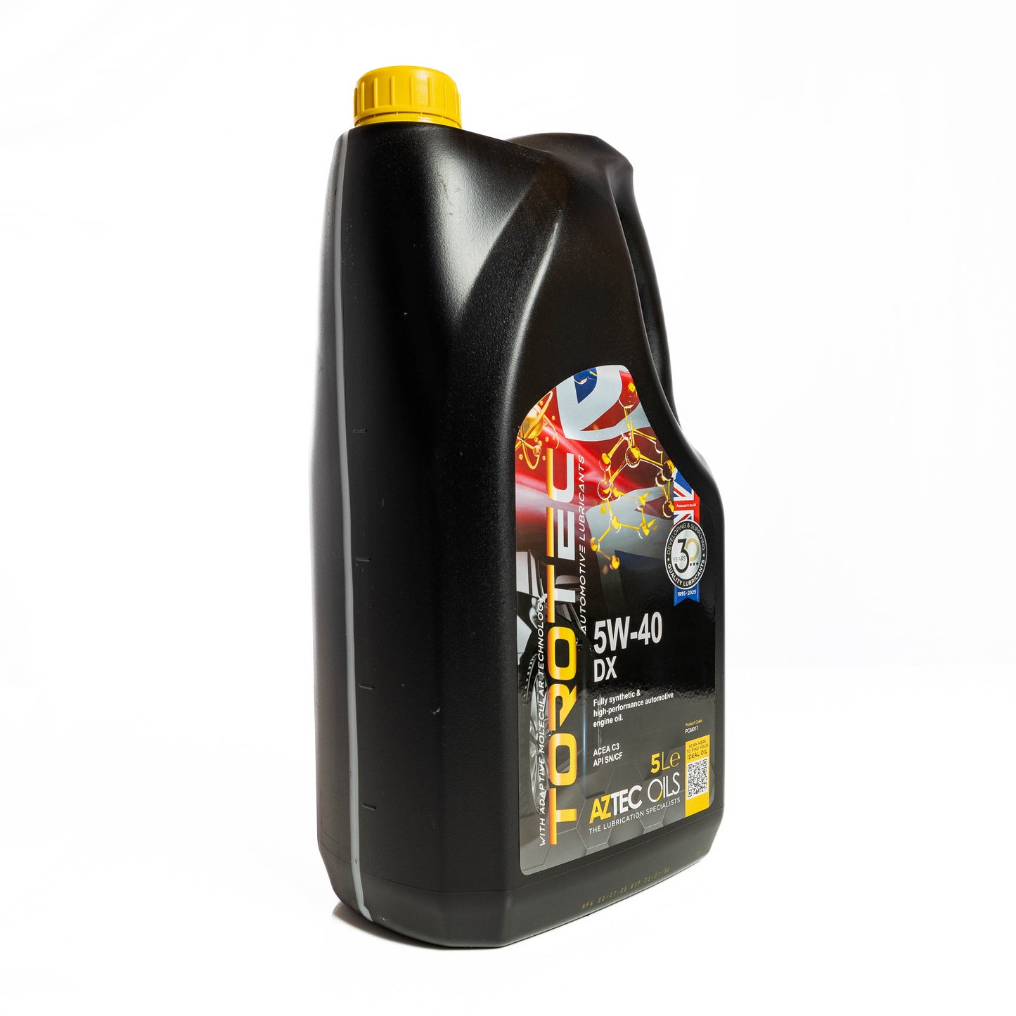 Engine Oil 5L TOROTEC 5W-40 DX Fully Synthetic Aztec Oils PCM017-S50