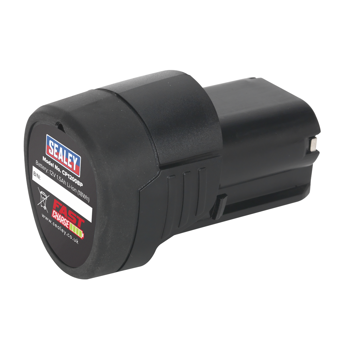 Sealey 12V 1.5Ah SV12 Series Lithium-Ion Power Tool Battery Black CP1200BP