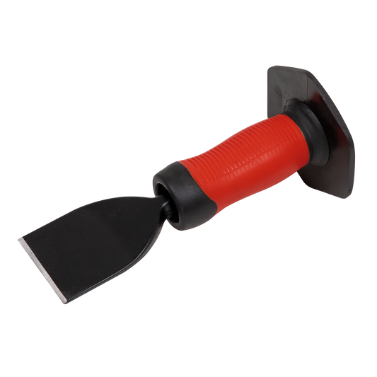 Sealey Electricians Bolster Chisel 57mm x 225mm Grip Black Powder Coated BB01G