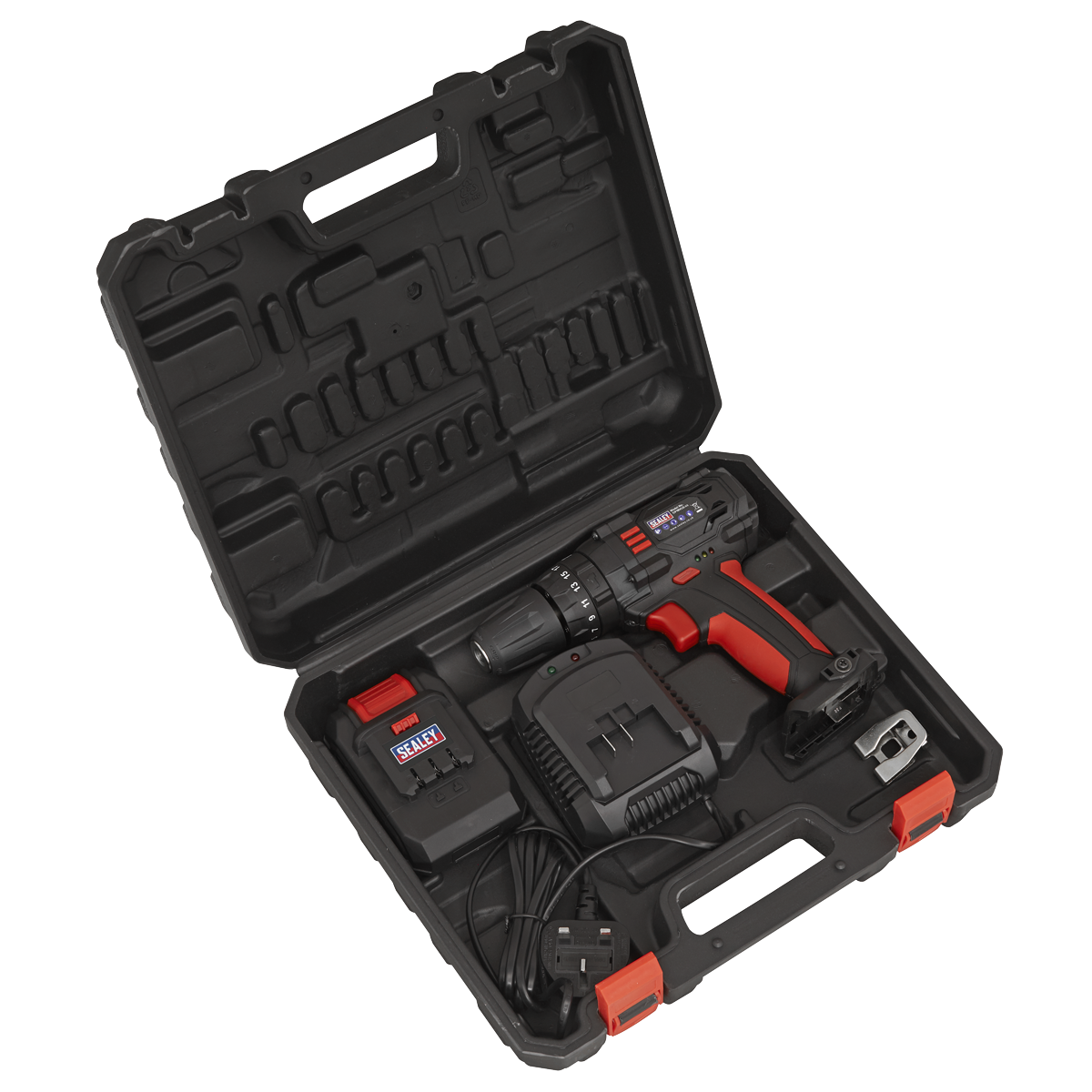 Sealey 18V 1.5Ah Ø10mm Cordless Combi Drill With LED Worklight 31Nm CP18VLD