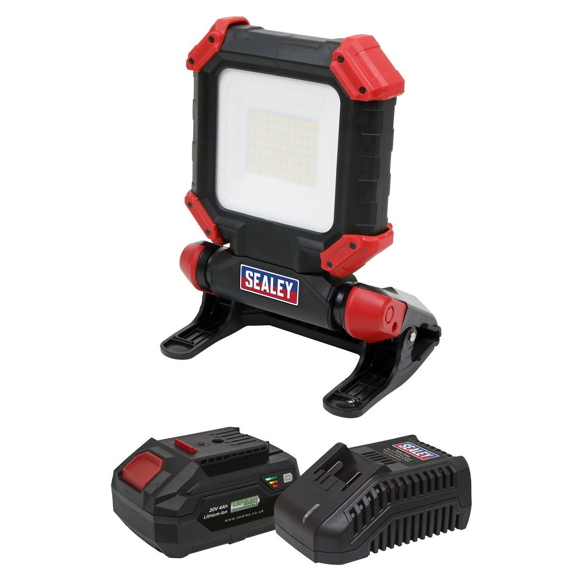 Sealey SV20 Series Worklight Kit 20V 4Ah Cordless SMD LED 1800lm CP20VCLKIT1