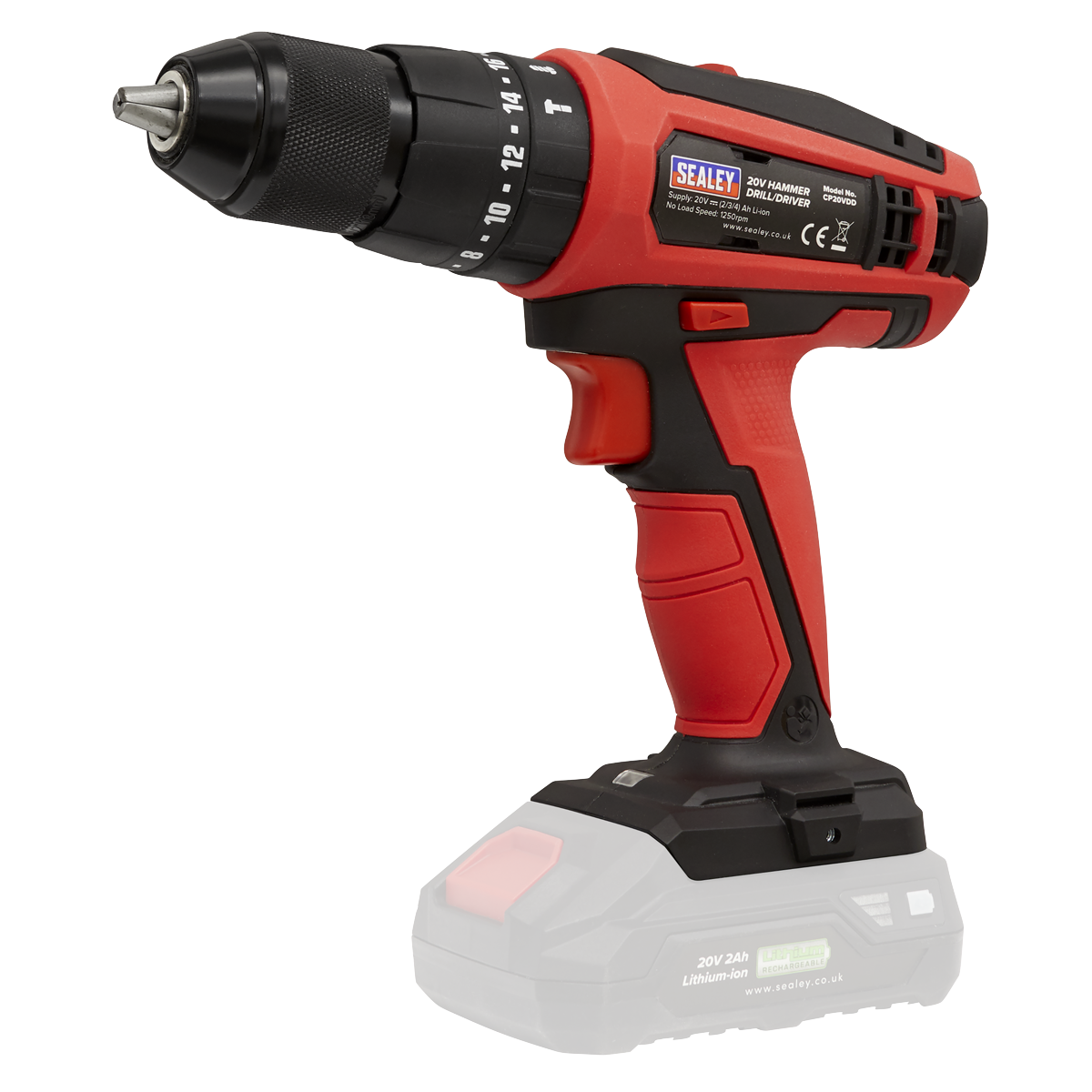 Sealey 2x 20V SV20 Series Cordless Router & Combi Drill Kit With 2 Batteries