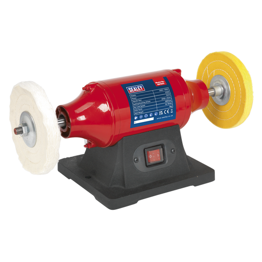 Sealey Bench Mounting Buffer/Polisher 150mm 370W/230V 3-Pin Plug BB1502
