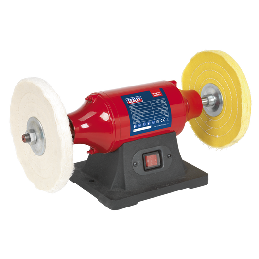 Sealey Bench Mounting Buffer/Polisher 200mm 550W/230V 3-Pin Plug BB2002