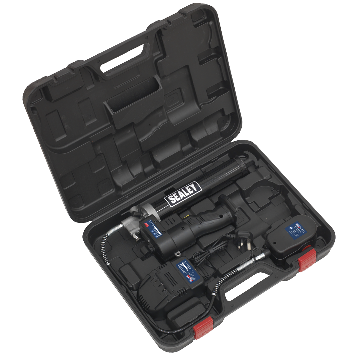 Sealey 18V Cordless Grease Gun With LCD Battery Condition Indicator CPG18V