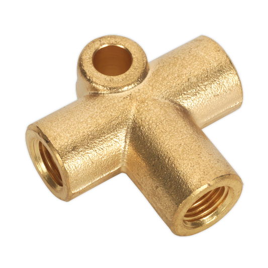 Sealey Brake Tube Connector 3/8" UNF x 24TPI 3-Way Pipe Fitting BC38243WAY