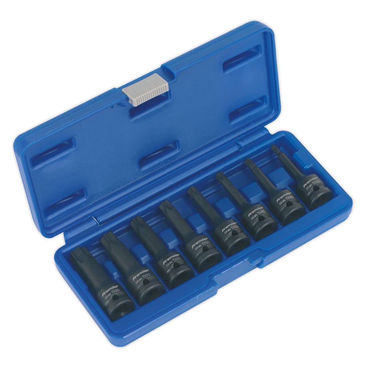 Sealey Impact TRX-Star Set 8 Pieces 1/2" Square Drive Tool Kit 78mm AK5602