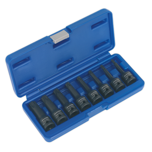Sealey Impact TRX-Star Set 8 Pieces 1/2" Square Drive Tool Kit 78mm AK5602