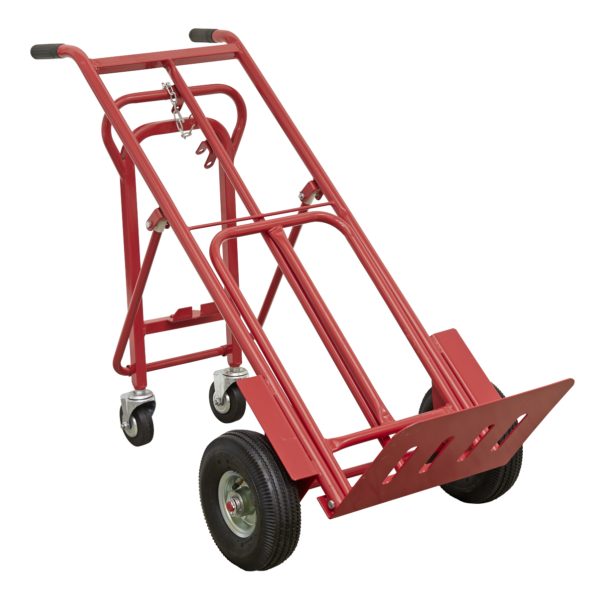Sealey Sack Truck 3-In-1 With Heavy Duty Pneumatic Tyre 250kg Capacity CST989