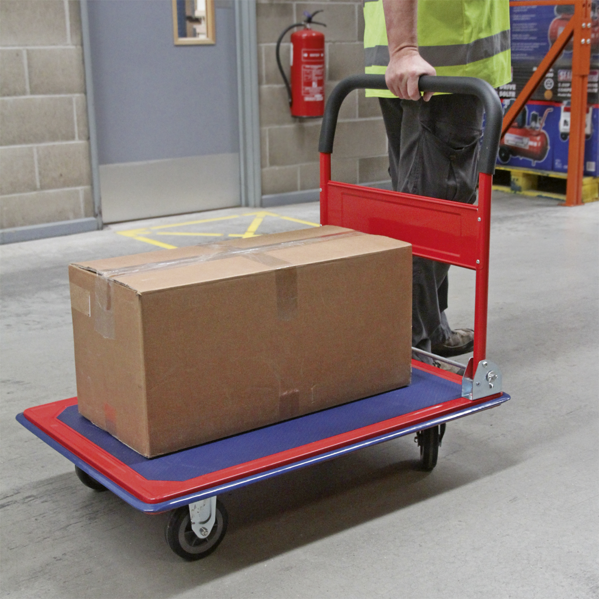 Sealey Rigid Platform Truck With Rubberised Deck & Castors 300kg Capacity CST992