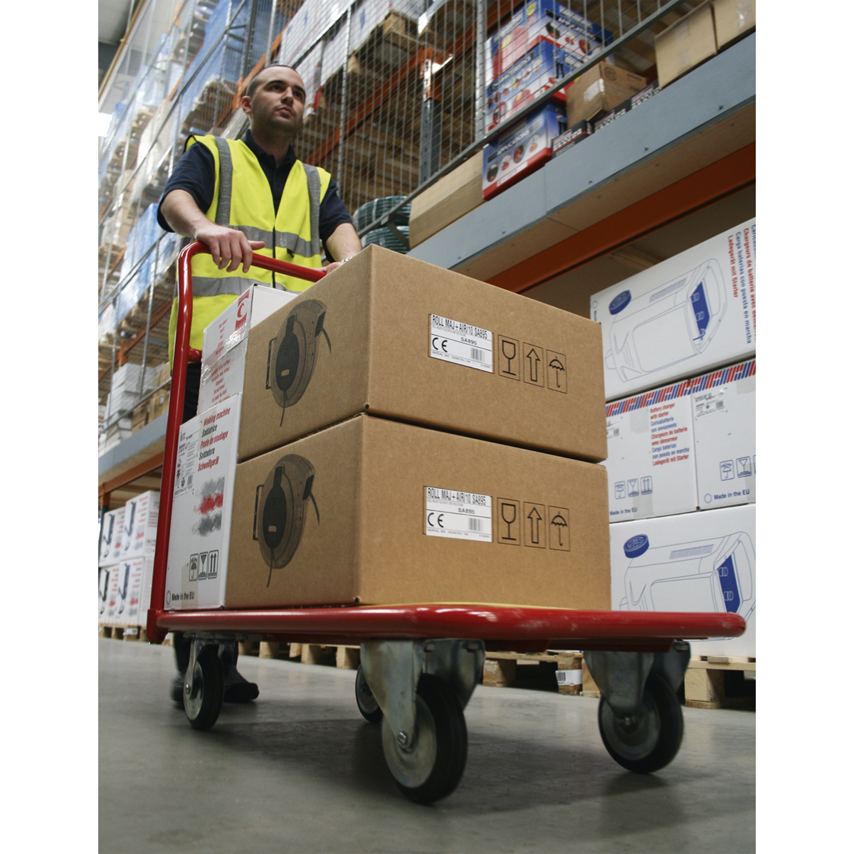 Sealey Platform Truck 250kg Capacity Heavy Duty Wooden Deck 495 x 950mm CST993
