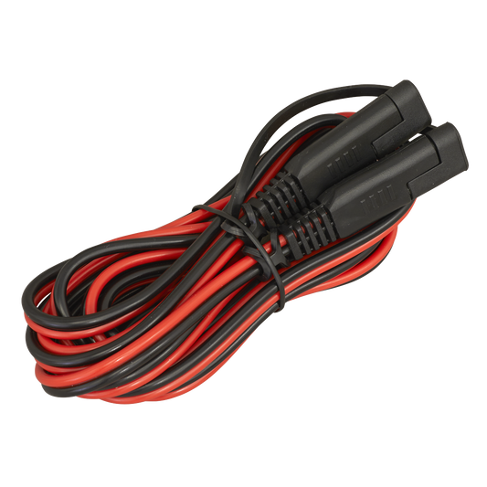 Sealey 12V Battery Charger Extension Cable 3M SAE Connector Plugs Red/Black BCC1