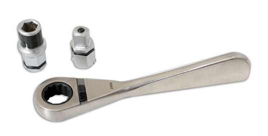 LASER 4002 Reversible Ratchet Short 1/4" Drive Chrome Vanadium Steel 72 Teeth