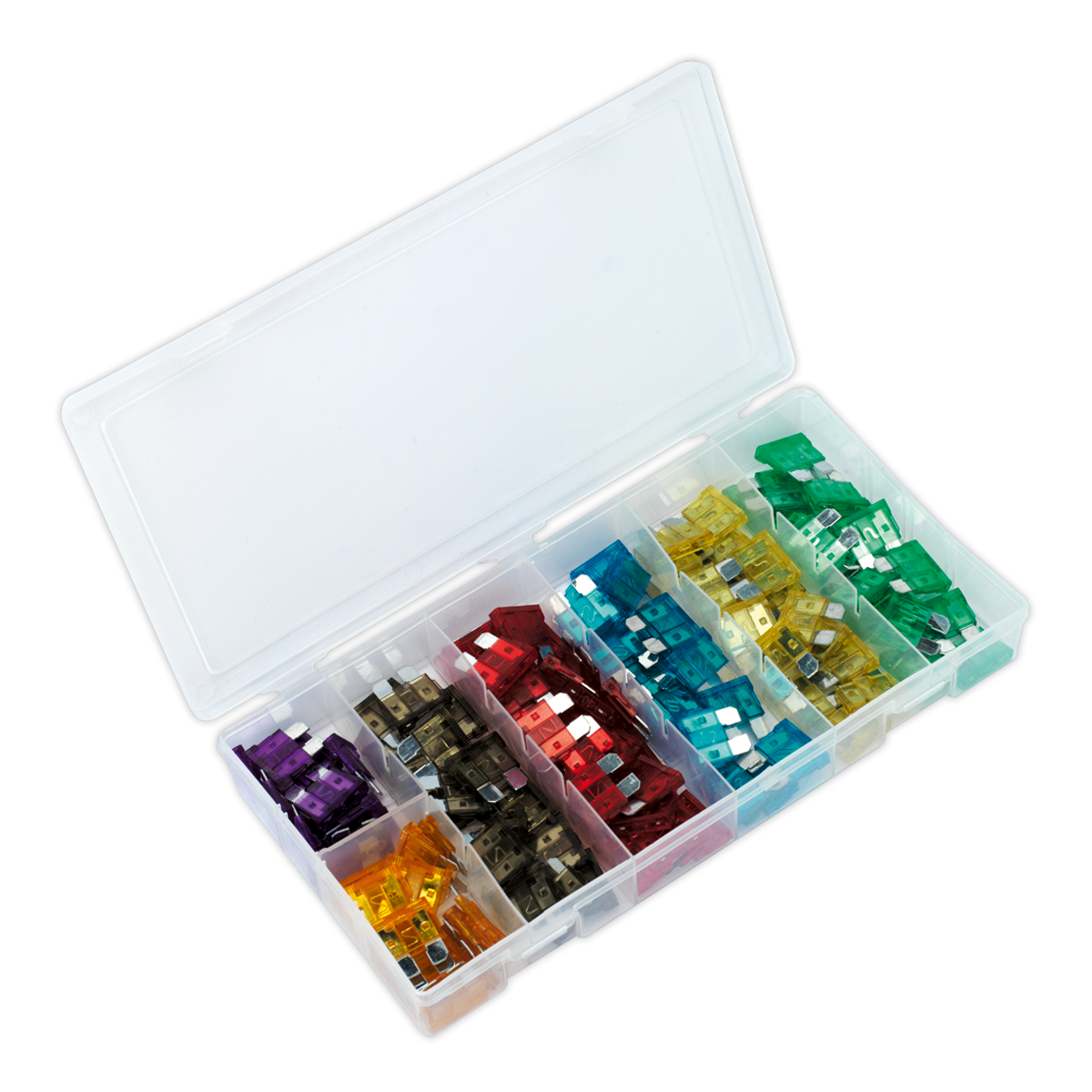 Sealey Automotive Standard Fuse Blade Assortment 120 Pcs 3A 5A 7.5A 15A BCF120