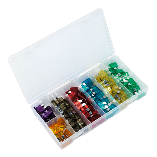 Sealey Automotive Standard Fuse Blade Assortment 120 Pcs 3A 5A 7.5A 15A BCF120
