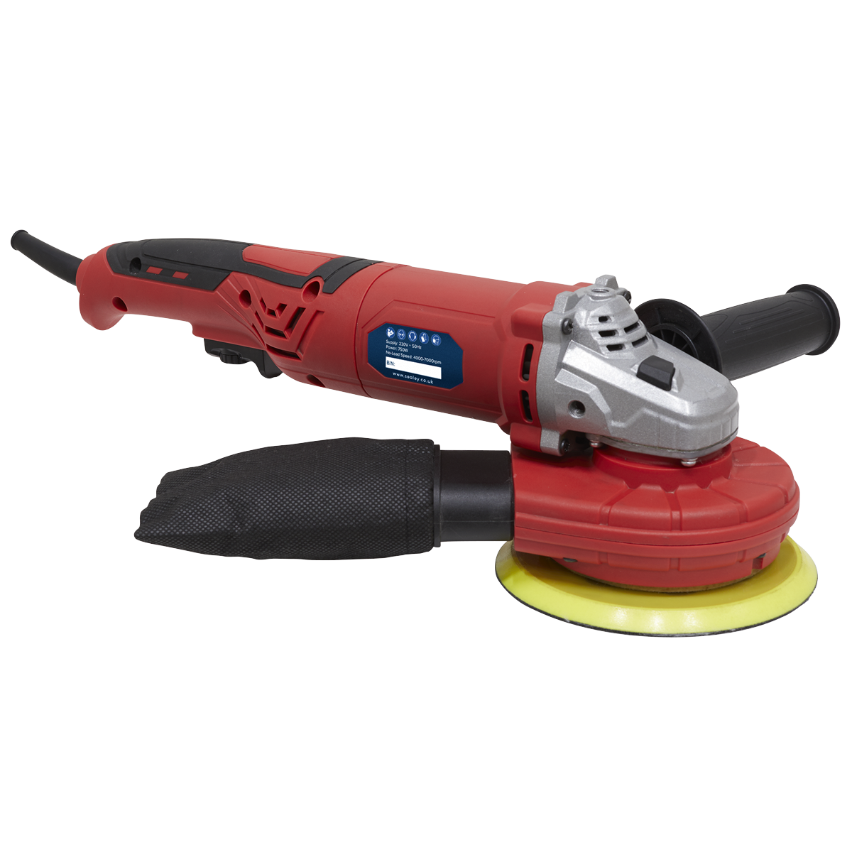 Sealey Random Orbital Sander Variable Speed Dust-Free 150mm 750W/230V DAS151