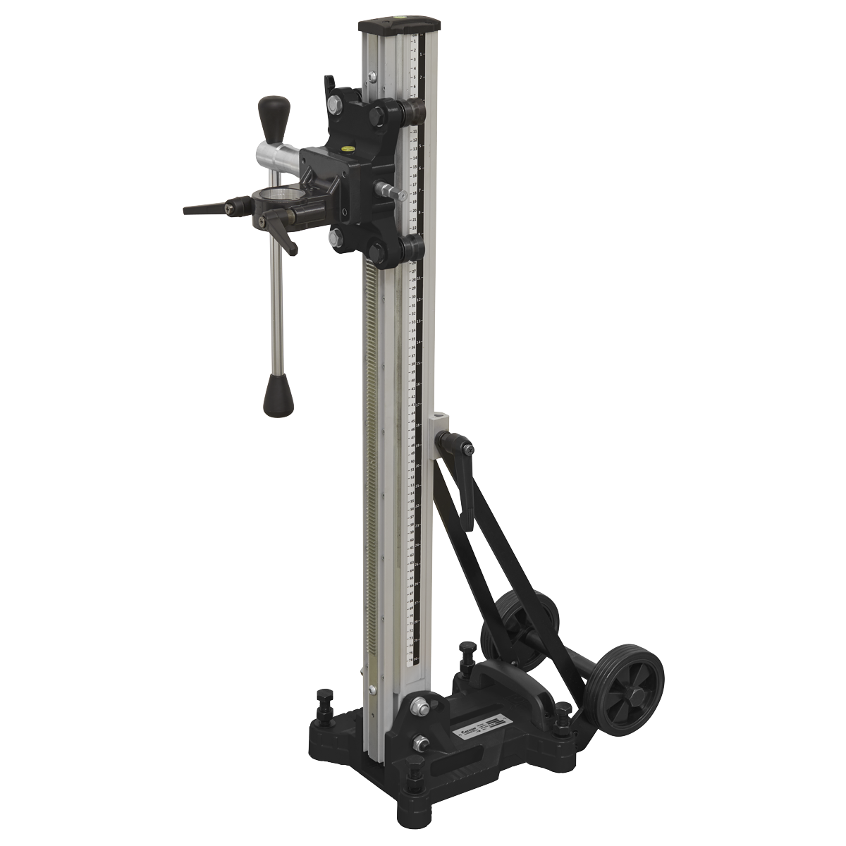 Sealey Aluminium Diamond Core Drill Stand With Handle & Wheels Tool DCDST
