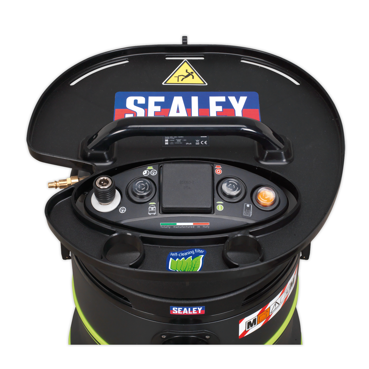 Sealey Vacuum Cleaner Industrial Wet Dry 35L 2000W/230V Drum Filter DFS35M