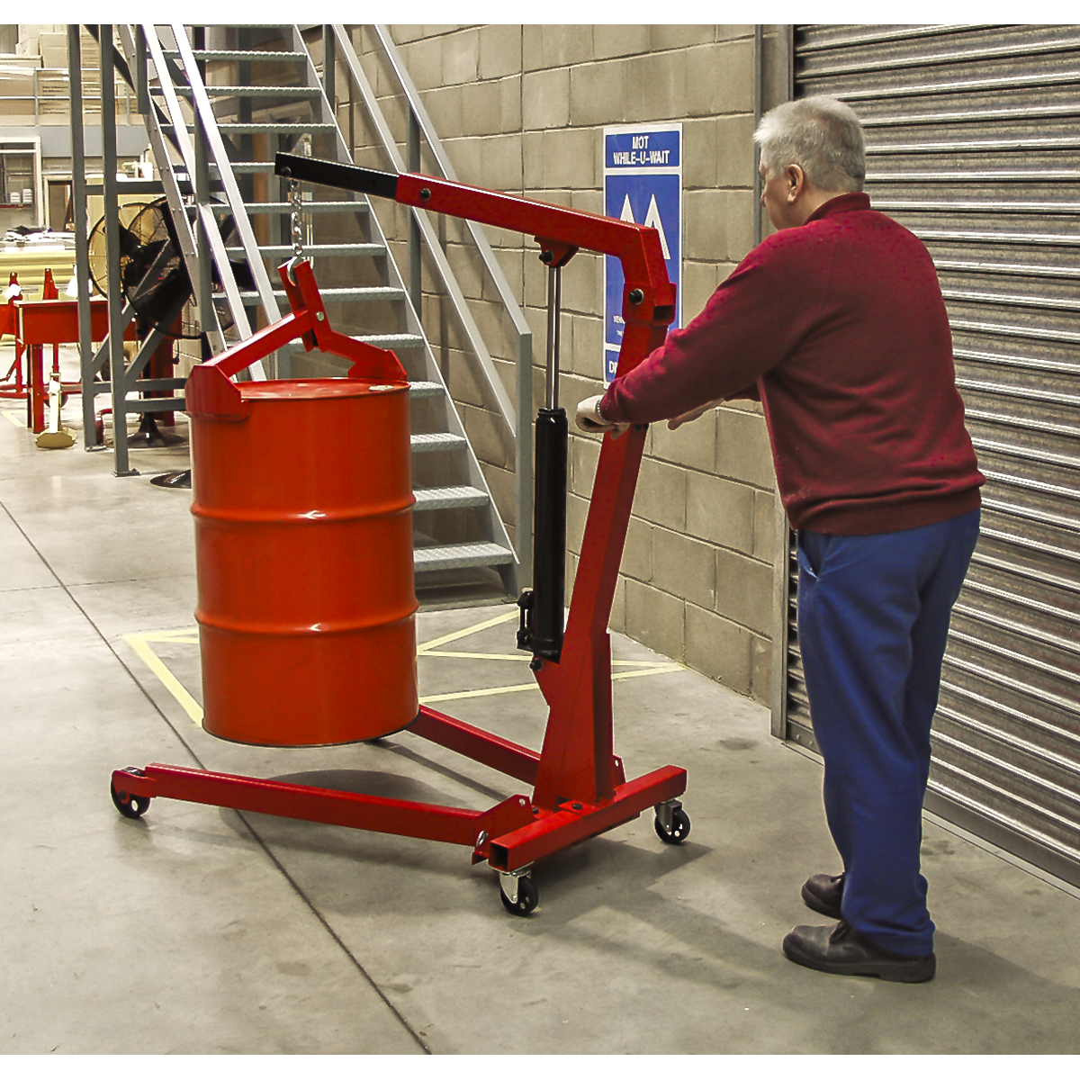 Sealey Drum Grab wirh Heavy Duty Steel Construction 350kg Capacity DG01
