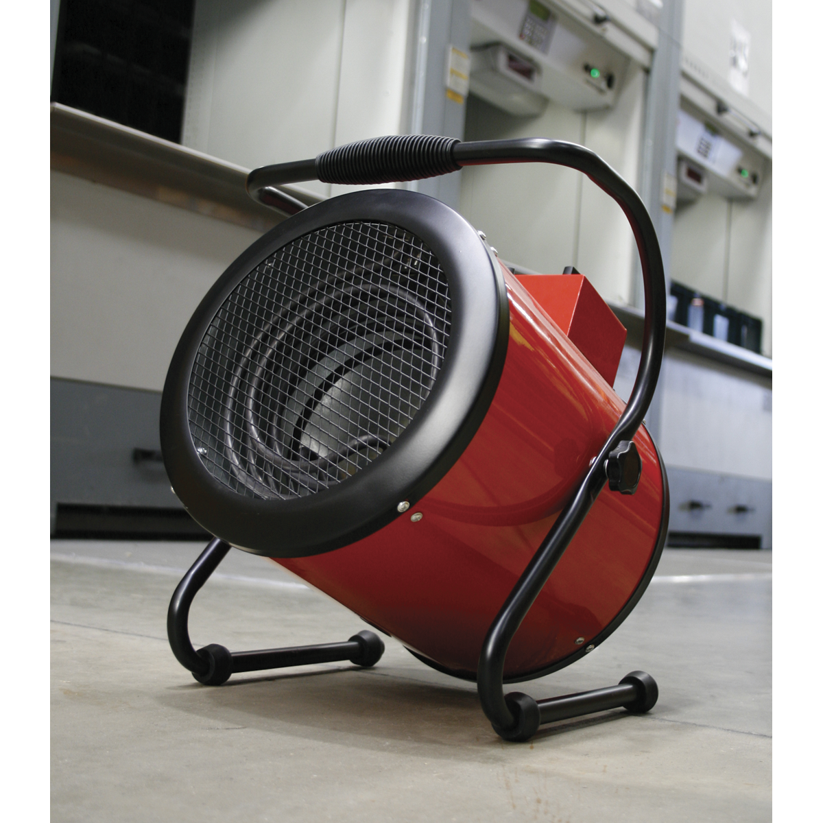 Sealey 3kW Industrial Fan Heater With 2 Heat Settings Thermostat Control EH3001