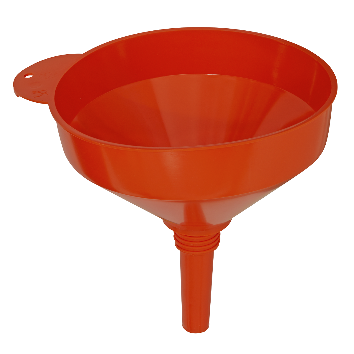Sealey Ø200mm Fixed Spout Funnel With Filter & Rigid Straight Spout F2