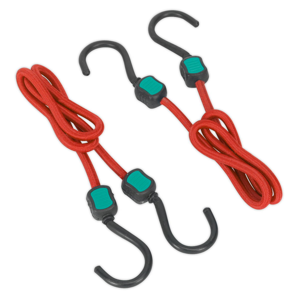 Sealey 760mm Bungee Cord Set With Heavy Duty Polypropylene Braid 2 Pieces BCS22