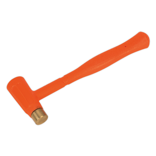 Sealey Brass Faced Dead Blow Hammer With Comfortable Tubber Grip 12oz BFH12