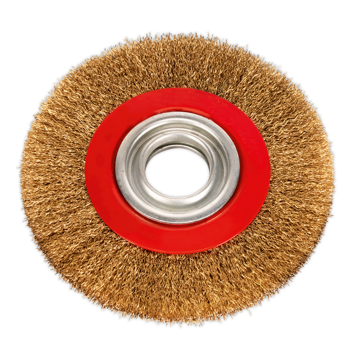 Sealey Ø150mm Brass Coated Steel Wire Wheel For Bench Grinders BG150/WW1