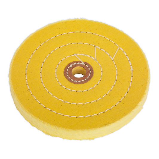 Sealey Bench Grinder Coarse Grade Cotton Buffing Wheel Ø150 x 13mm 13mm BG150BWC