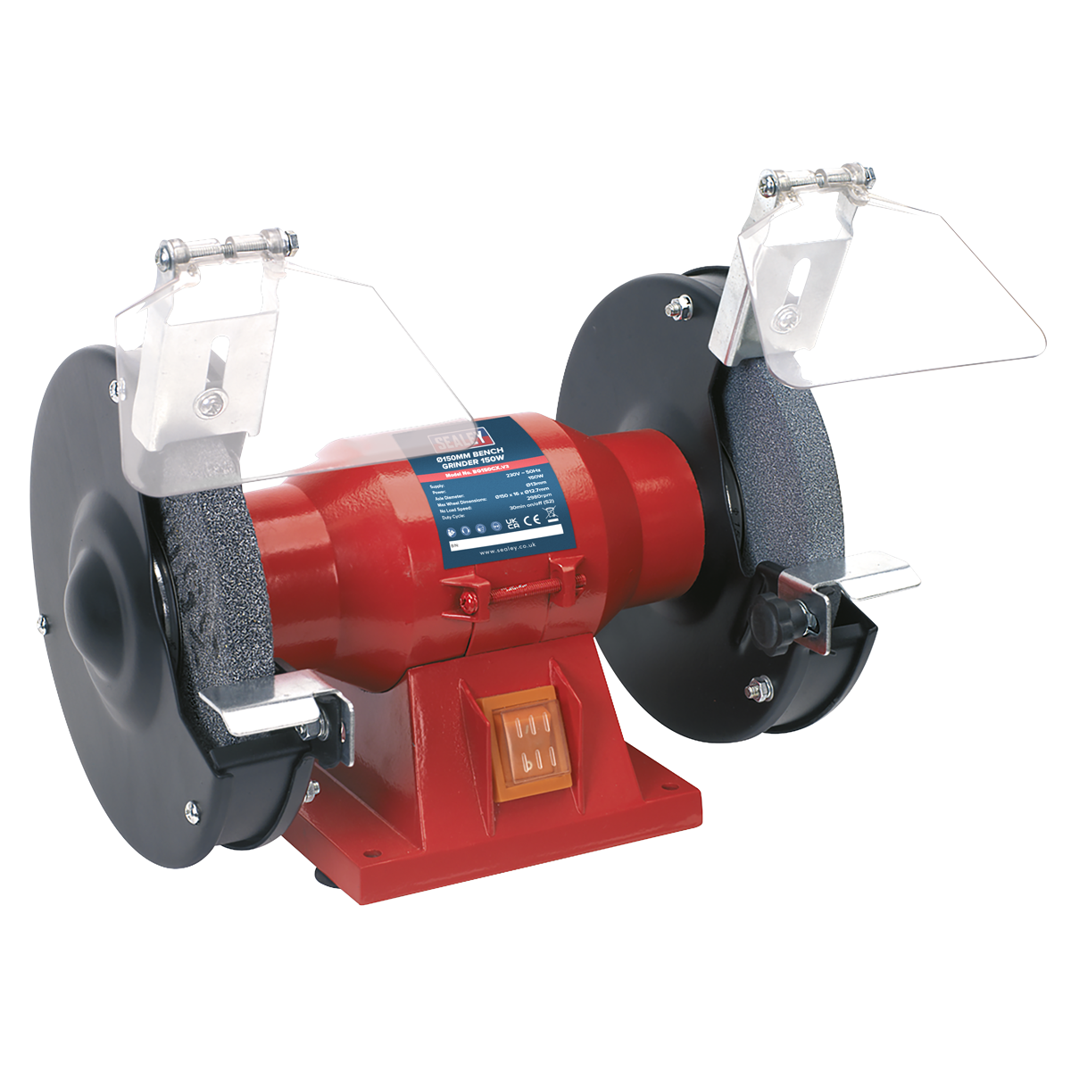 Sealey Bench Grinder With Powerful Induction Motor 150mm 150W/230V BG150CX