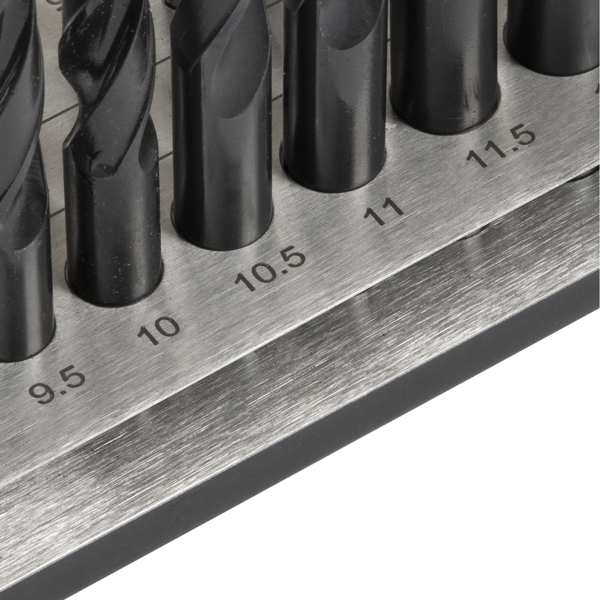 Sealey Drill Bit Stand 1-13mm Diameter Organiser Durable Numbered Slots GDH77