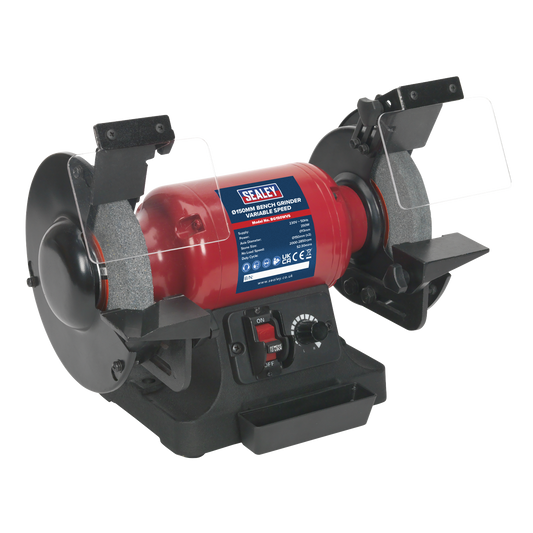Sealey Bench Grinder With Induction Motor 150mm Variable Speed BG150WVS