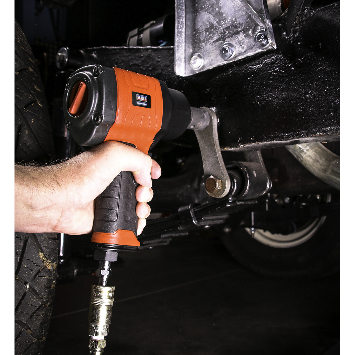 Sealey Composite Air Impact Wrench 1/2" Square Drive Twin Hammer GSA6002