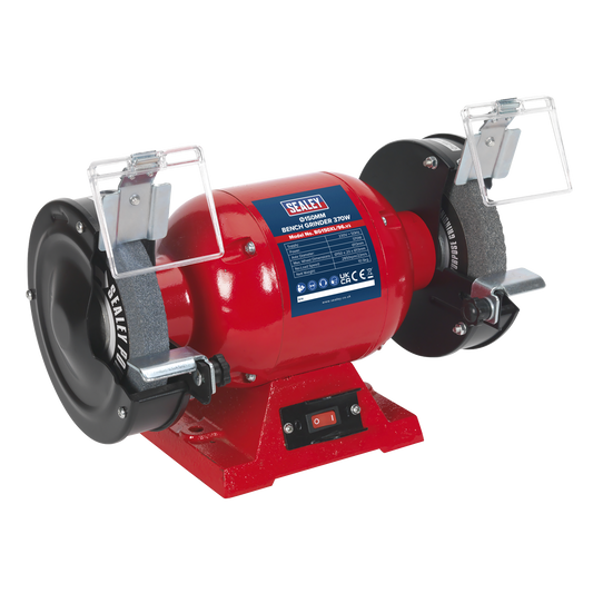 Sealey Bench Grinder 150mm 370W/230V Eye Shields Included 3-Pin Plug BG150XL/96