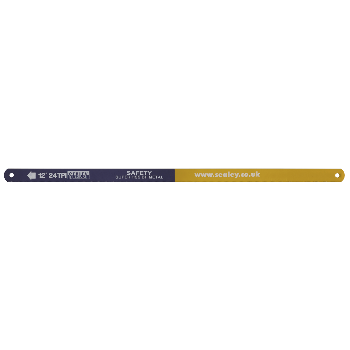 Sealey Hacksaw Blade 300mm HSS Flexible Bi-Metal 24 TPI Pack of 5 Pieces HSB0524