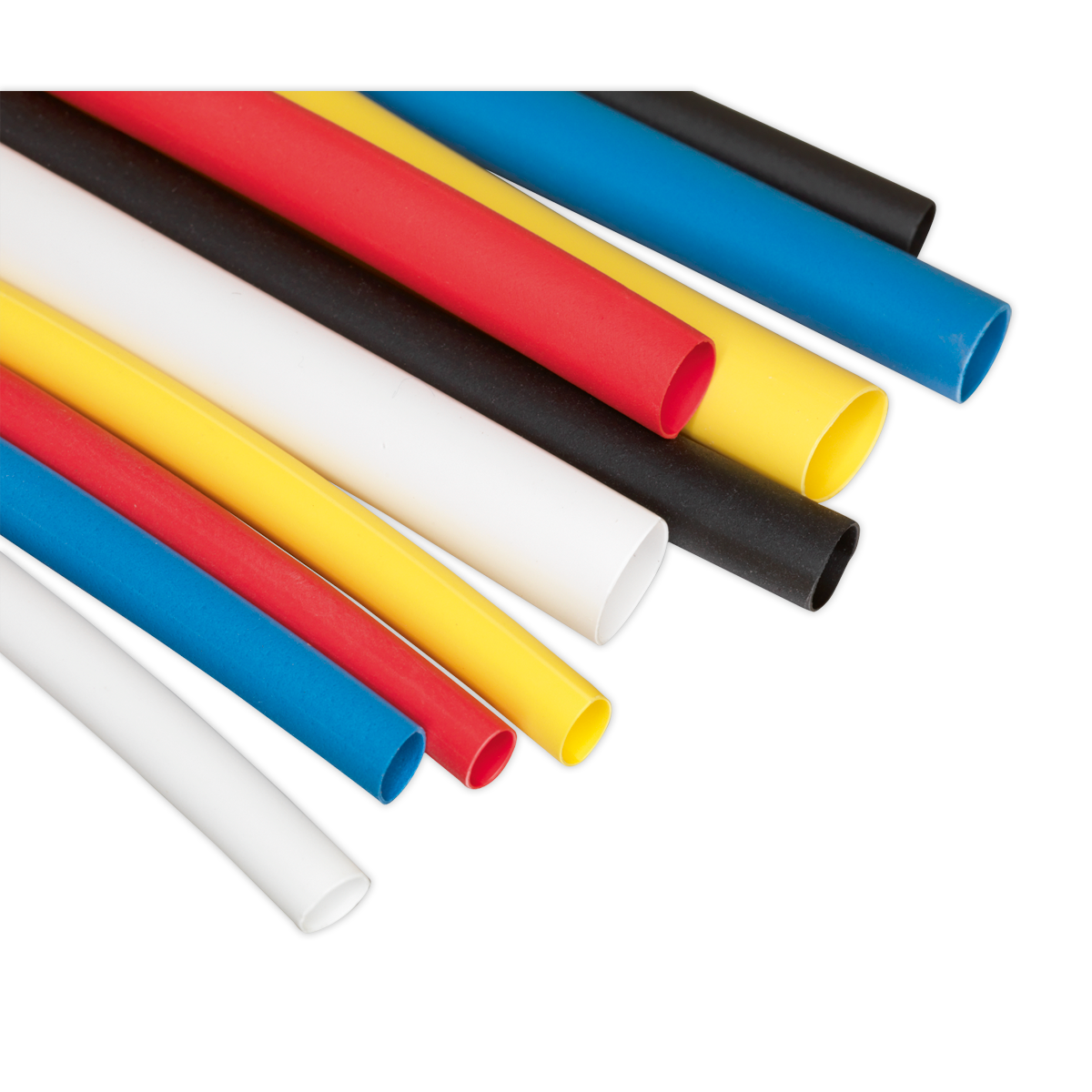 Sealey Heat Shrink Tubing Sleeve Mixed Colours 50mm 190 Pieces RoHS HST50MC