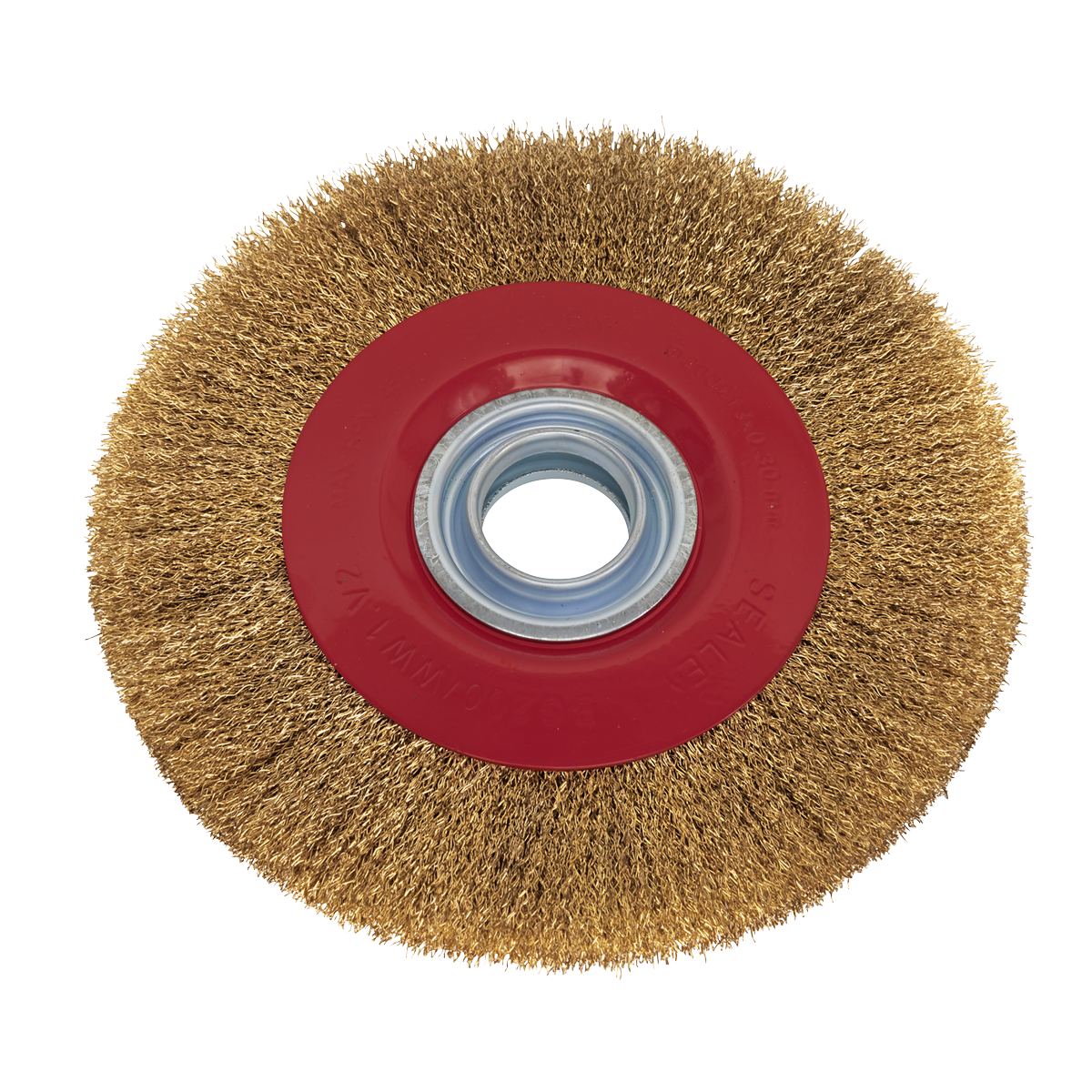 Sealey Ø200mm Brass Coated Narrow Wire Wheel For Bench Grinder BG200/WW1