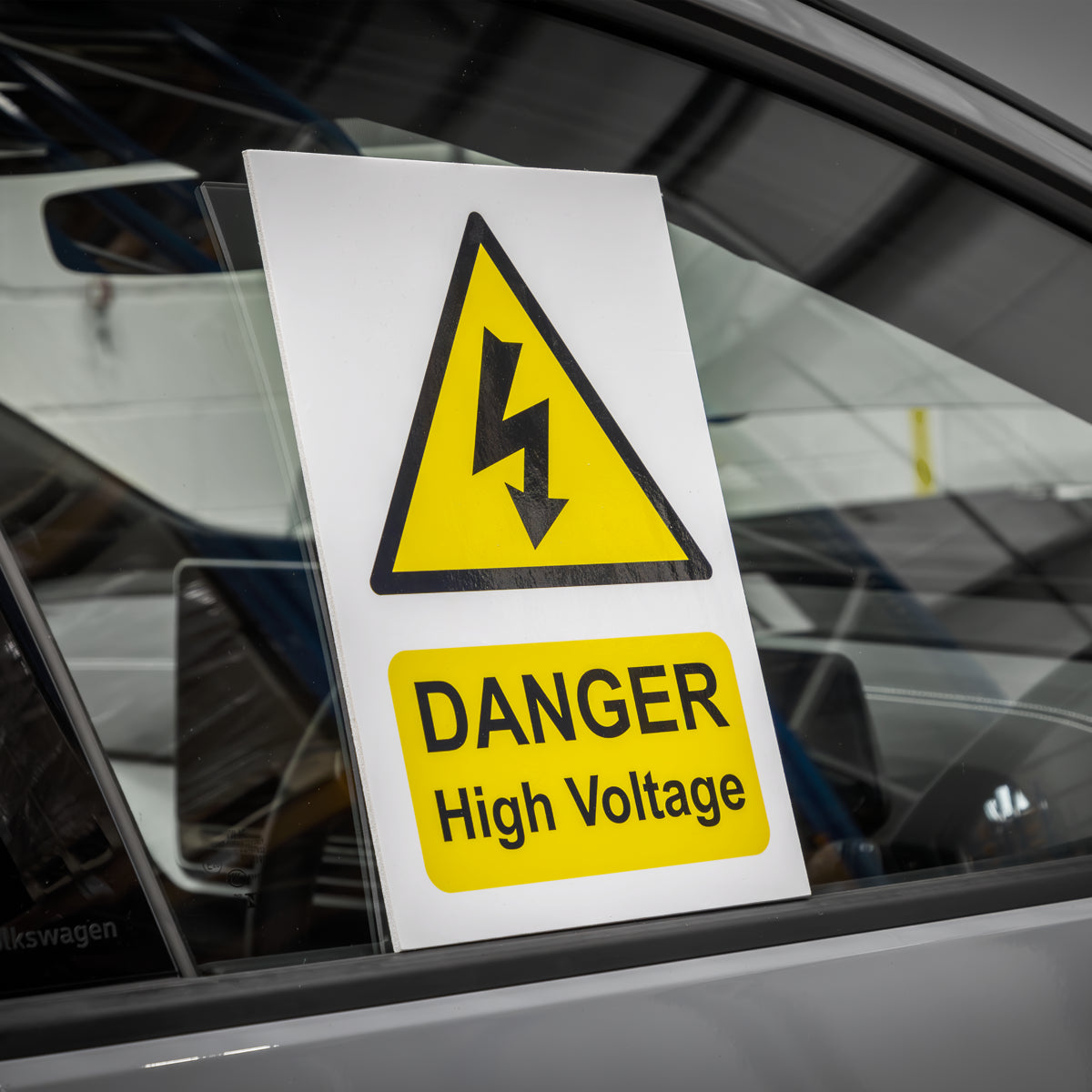 Sealey High Voltage Warning Sign Rigid 3mm Thick Plastic 200 x 300mm HVSA4