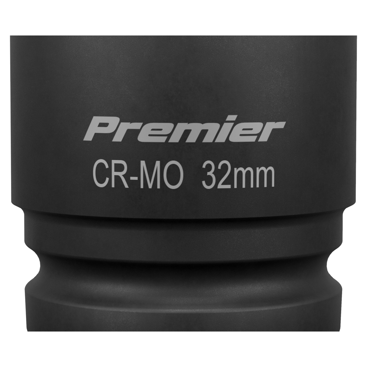 Sealey Impact Socket 32mm 3/4" Square Drive Chrome Molybdenum Black IS3432